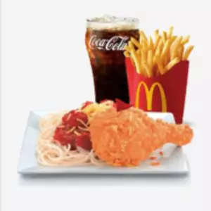 Mcdonald's Spicy Chicken McDo with McSpaghetti & Fries Meal Menu