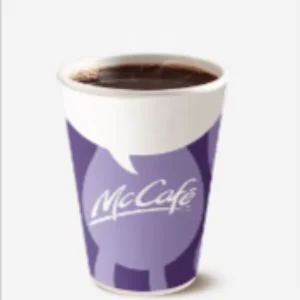 Mcdonald McCafé Premium Roast Coffee Menu 
