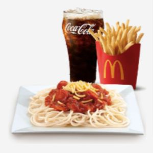 Mcdonalds McSpaghetti with Fries Meal  Price