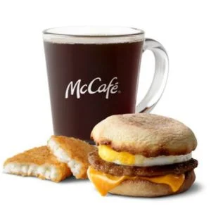 Mcdonalds Sausage McMuffin With Egg And Hash Browns Menu List