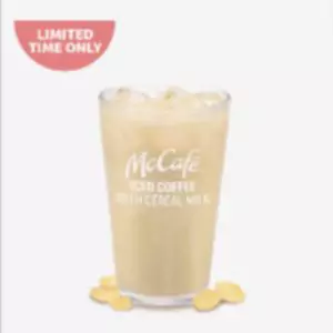 Mcdo McCafé Iced Coffee with Cereal Milk Medium Menu