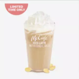Mcdonald McCafé Iced Latte with Cereal Milk Medium Menu