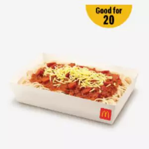 Mcdonalds McSpaghetti Platter Good for 20 Menu