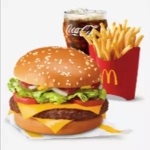 Mcdonald Double Quarter Pounder with Cheese Meal Menu