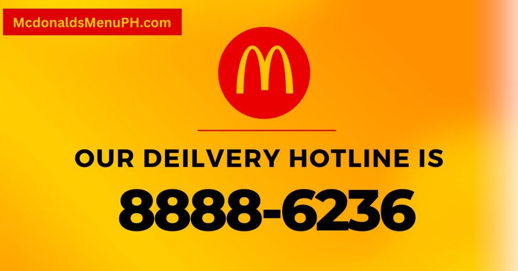 Mcdonalds Delivery Hotline Philippines Menu