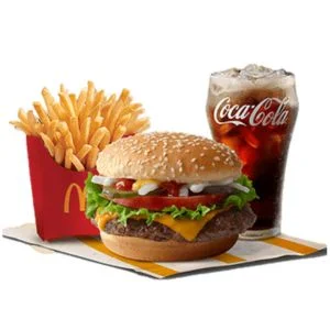 Burger McDo with Lettuce & Tomatoes Meal