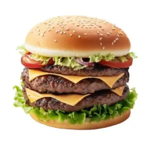 Double Cheeseburger with Lettuce & Tomatoes Meal