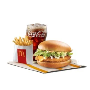 Mega Meal & Spicy Chicken McDo With Fries & Burger McDo