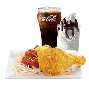 Mega Meal & Spicy Chicken McDo with McSpaghetti & Sundae